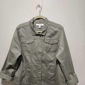 Croft & Barrow Women's Olive Blazer Jacket